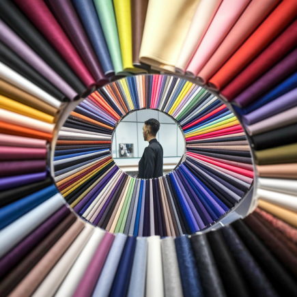 personne-echantillons-tissus-couleurs-vives
