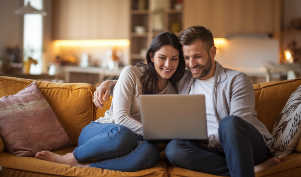 couple-canape-ordinateur-complicite