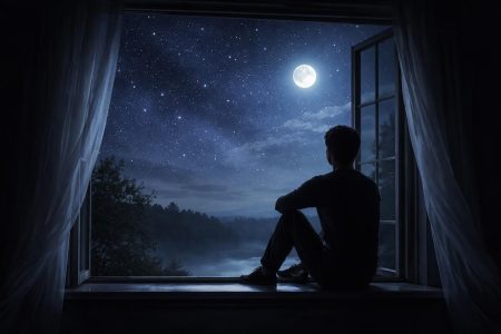 silhouette-fenetre-nuit-etoilee-lune