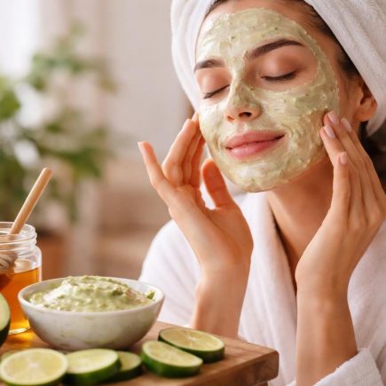 femme-masque-visage-avocats-miel