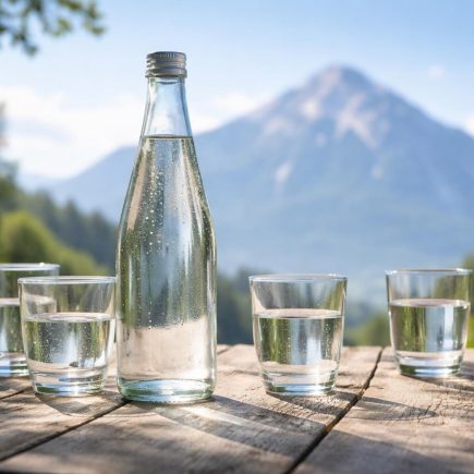 bouteille-eau-table-montagne-sky