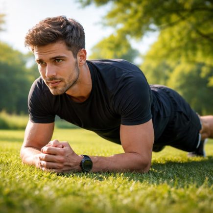 adulte-sport-gainage-parc-verdoyant