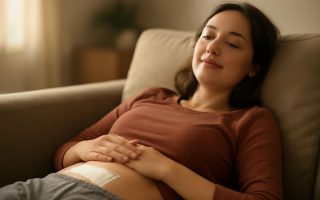 personne-canape-bandage-abdomen