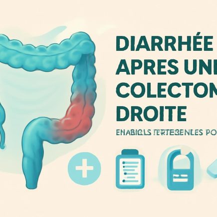 Pourquoi la diarrhée survient-elle après une colectomie droite ?
